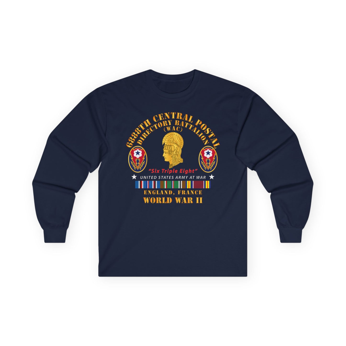 Long Sleeve Tee - Army - 6888th Central Postal Directory Battalion - WWII w EU SVC