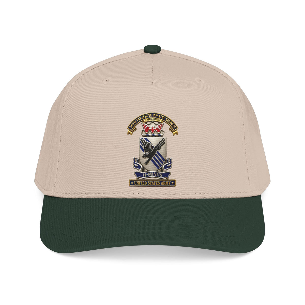 Mid Profile Baseball Cap - Army - 505th Parachute Infantry Regiment (PIR) - DUI - United States Army - 3D - Enhanced