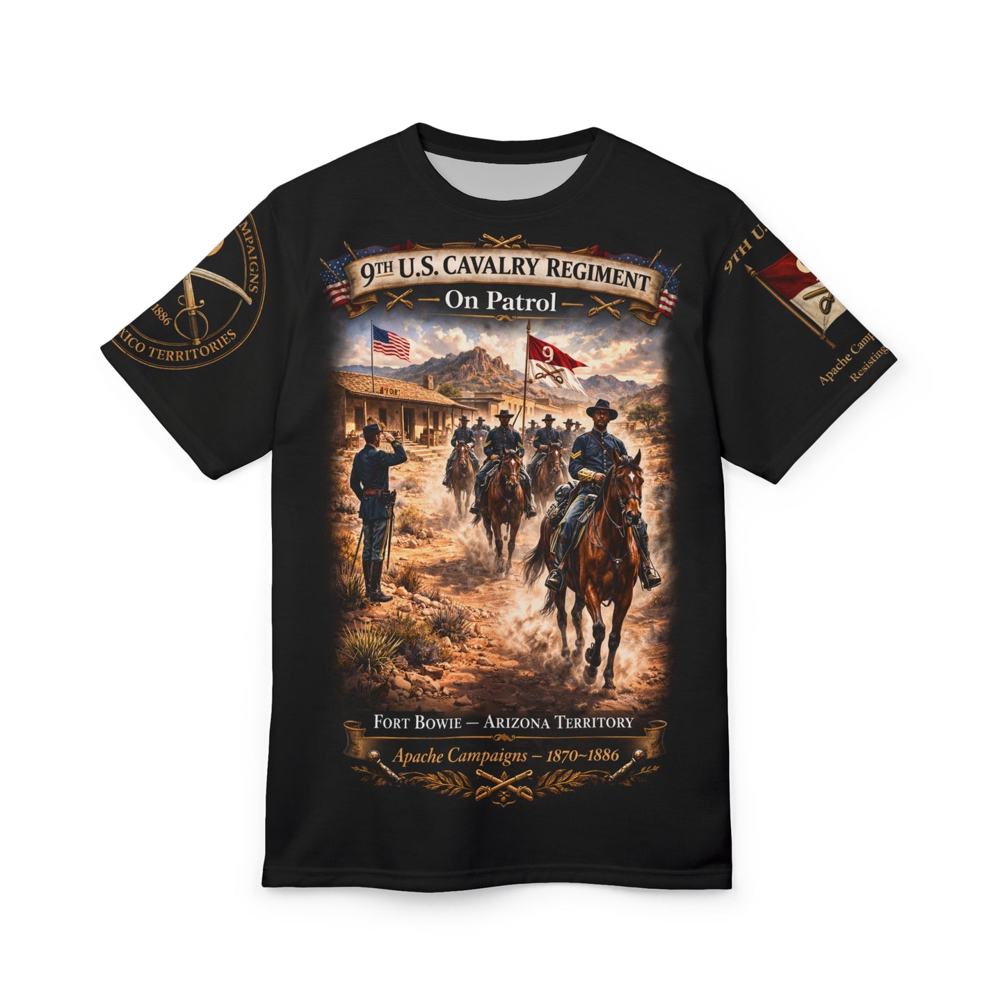 Buffalo Soldiers 9th Cavalry Tribute Tee — Apache Campaign