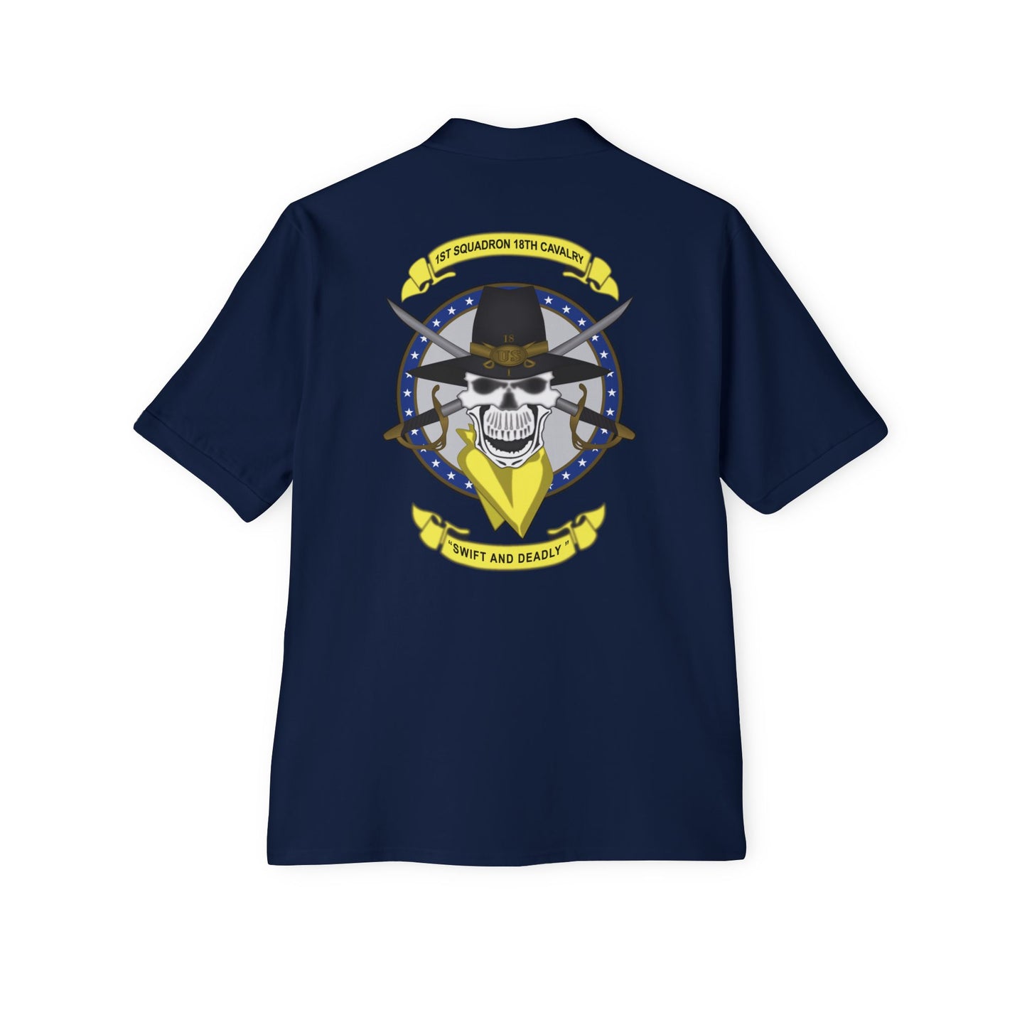 Men's Casual Piqué Polo - 1st Squadron, 18th Cavalry X 300