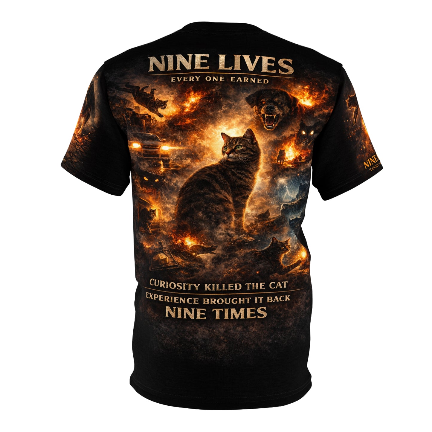 His name was "LUCKY"  Tribute Tee | Curiosity Killed the Cat but Experience Brought Him back
