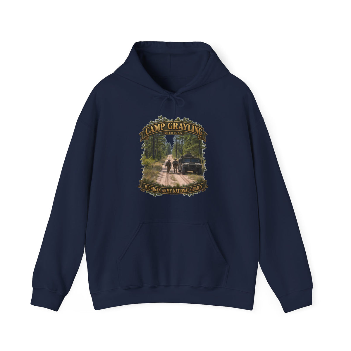Hoodie — Camp Grayling, MI - MIARNG - 3D - Enhanced