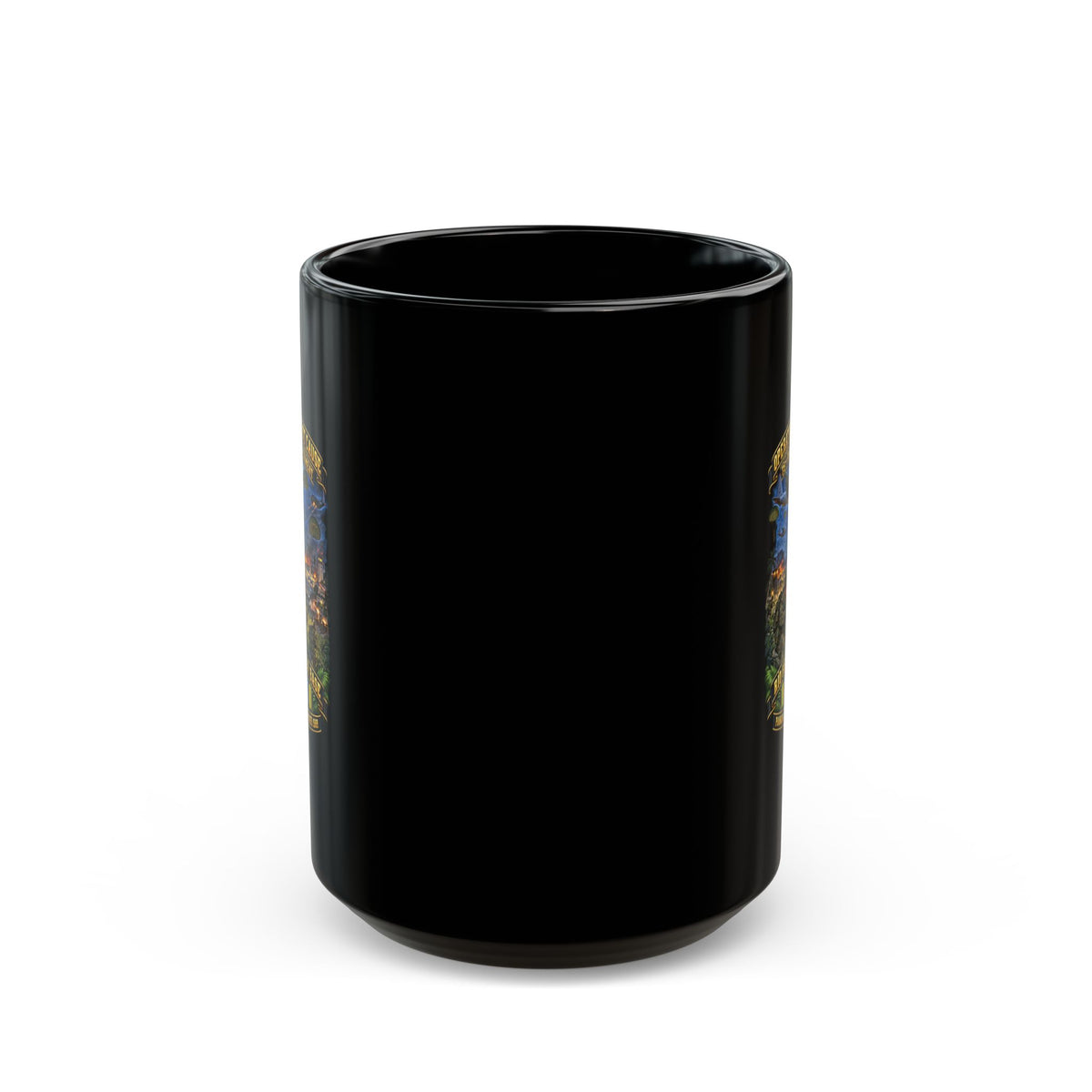 Black Mug  (15oz) - SOF - Operation Just Cause  - Panama Invasion 1989 - 75th Ranger Rgt - Rio Hato Air Base - 3D - Enhanced