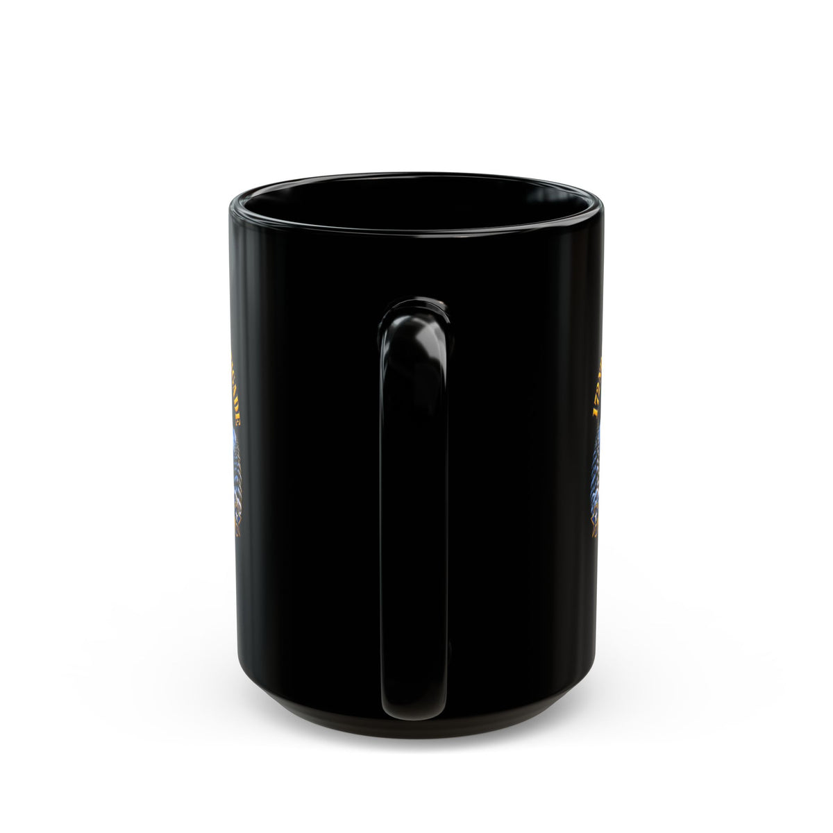 Black Mug  (15oz) - 172nd Infantry Brigade - Ft Richardson, Alaska - 3D - Enhanced