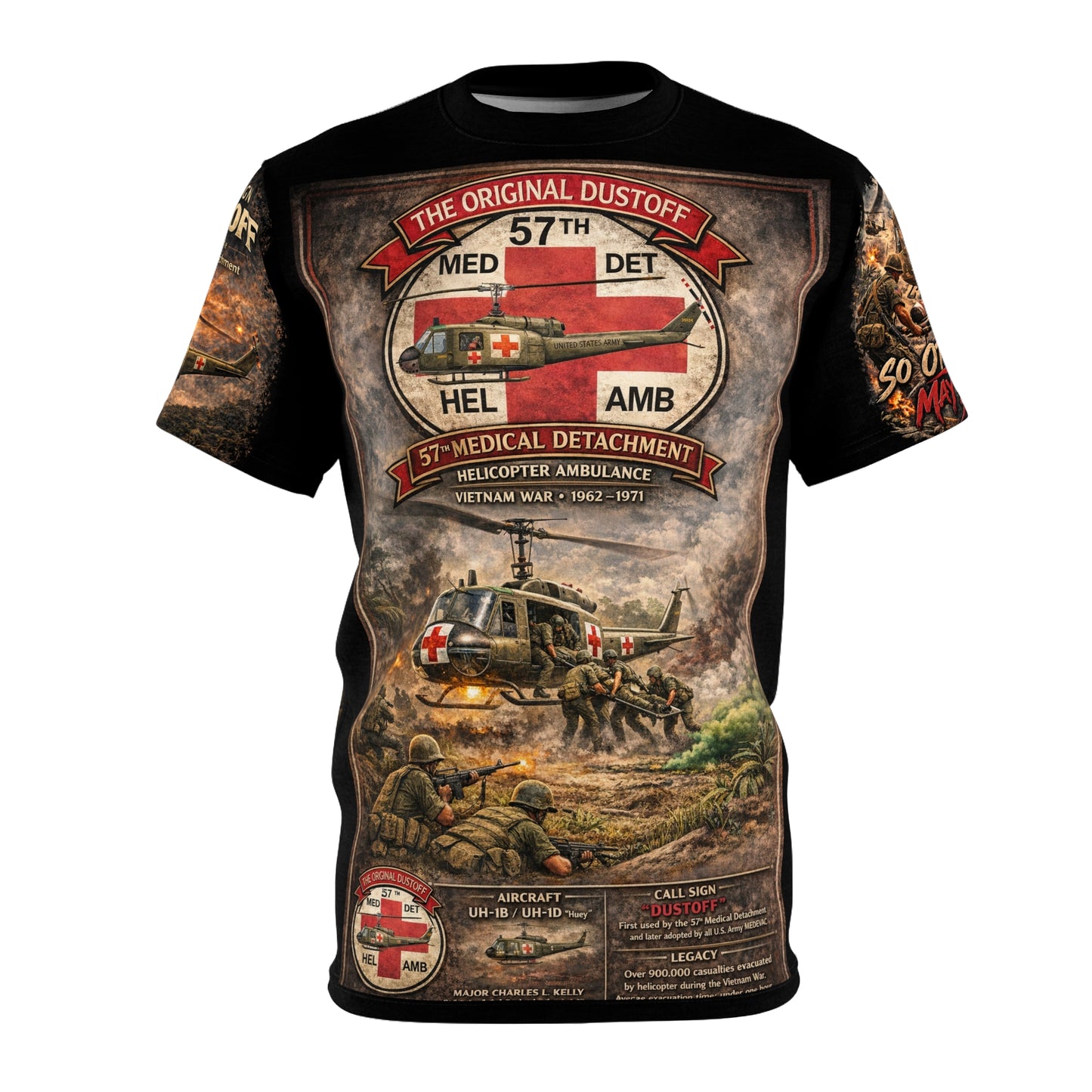 57th Medical Detachment Vietnam Tribute Tee — "The Original Dustoff" - Version 1