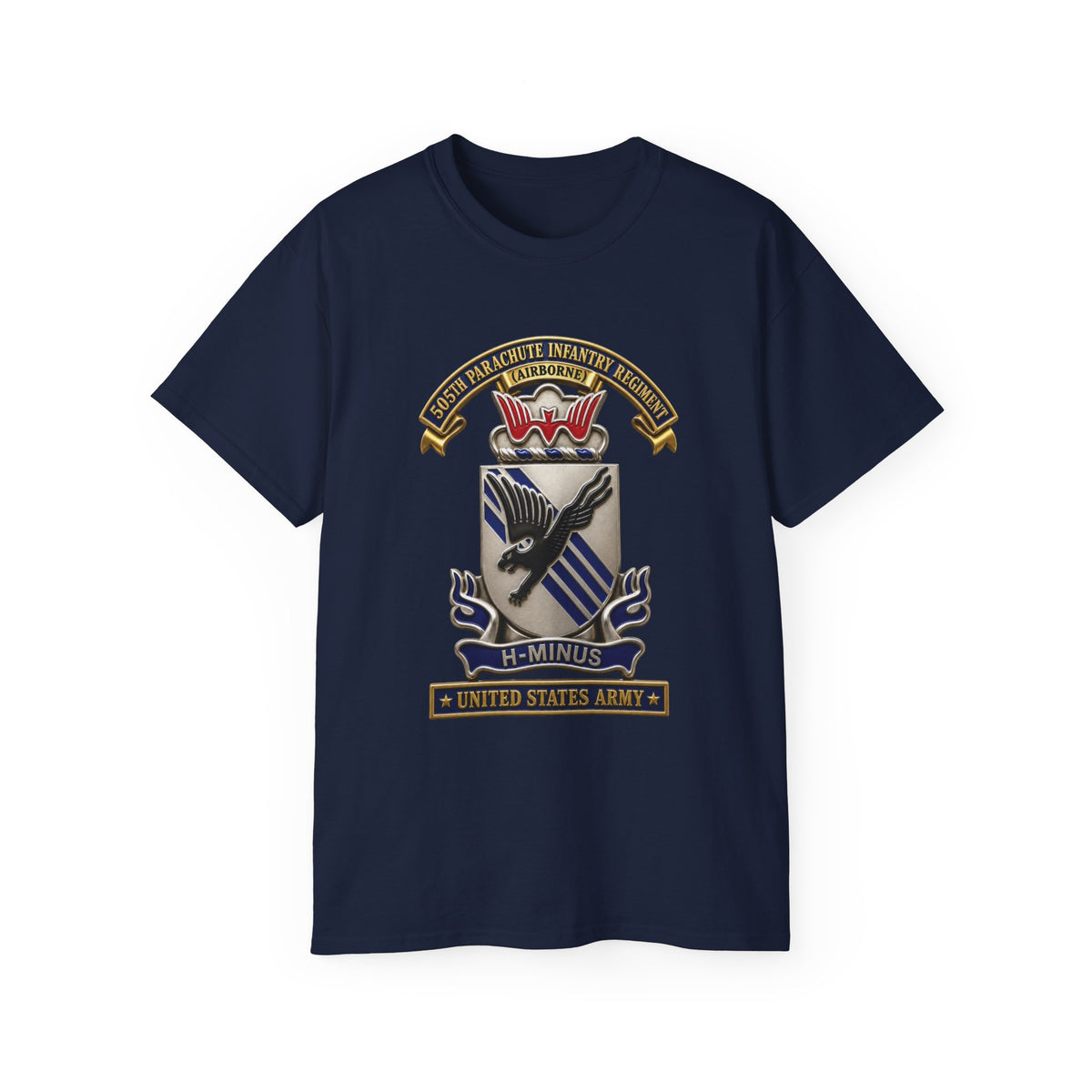 Unisex Ultra Cotton Tee - Army - 505th Parachute Infantry Regiment (PIR) - DUI - United States Army - 3D - Enhanced