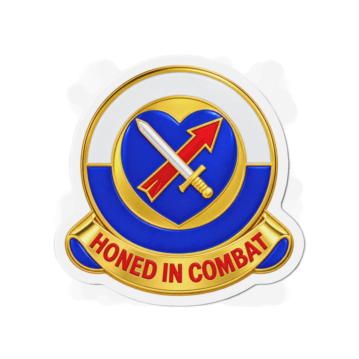 Die-Cut Magnets — Army - XXIV Corps - DUI without Text - 3D - Transparent