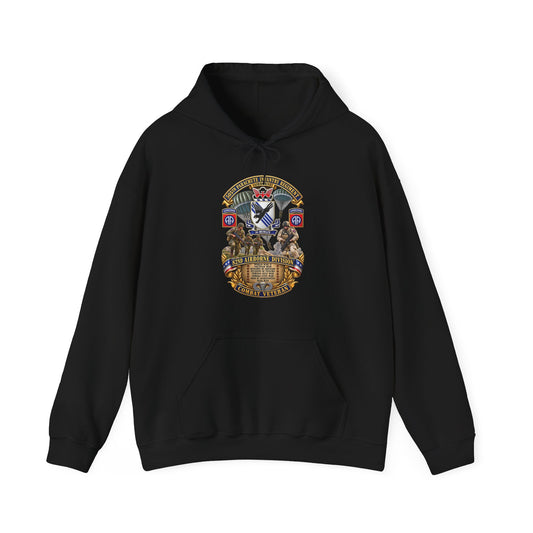 Hoodie — Army - Combat Vet w 505th PIR - 82nd Airborne  w Campaigns - Soldiers - SSI - 3D - Enhanced