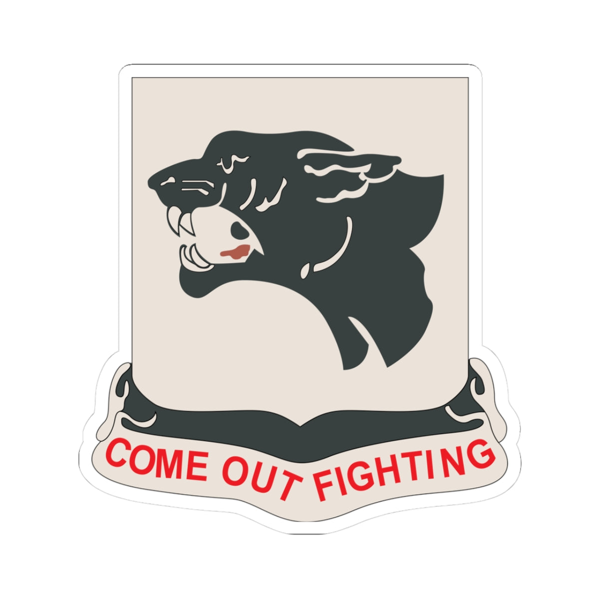 Kiss-Cut Sticker - Army - 761st Tank Battalion - Black Panthers wo Txt