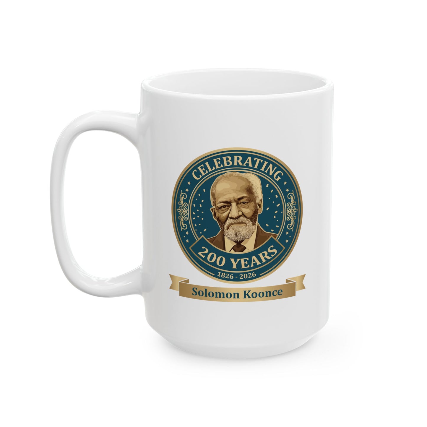White Ceramic Mug — Solomon Koonce (11oz/15oz)