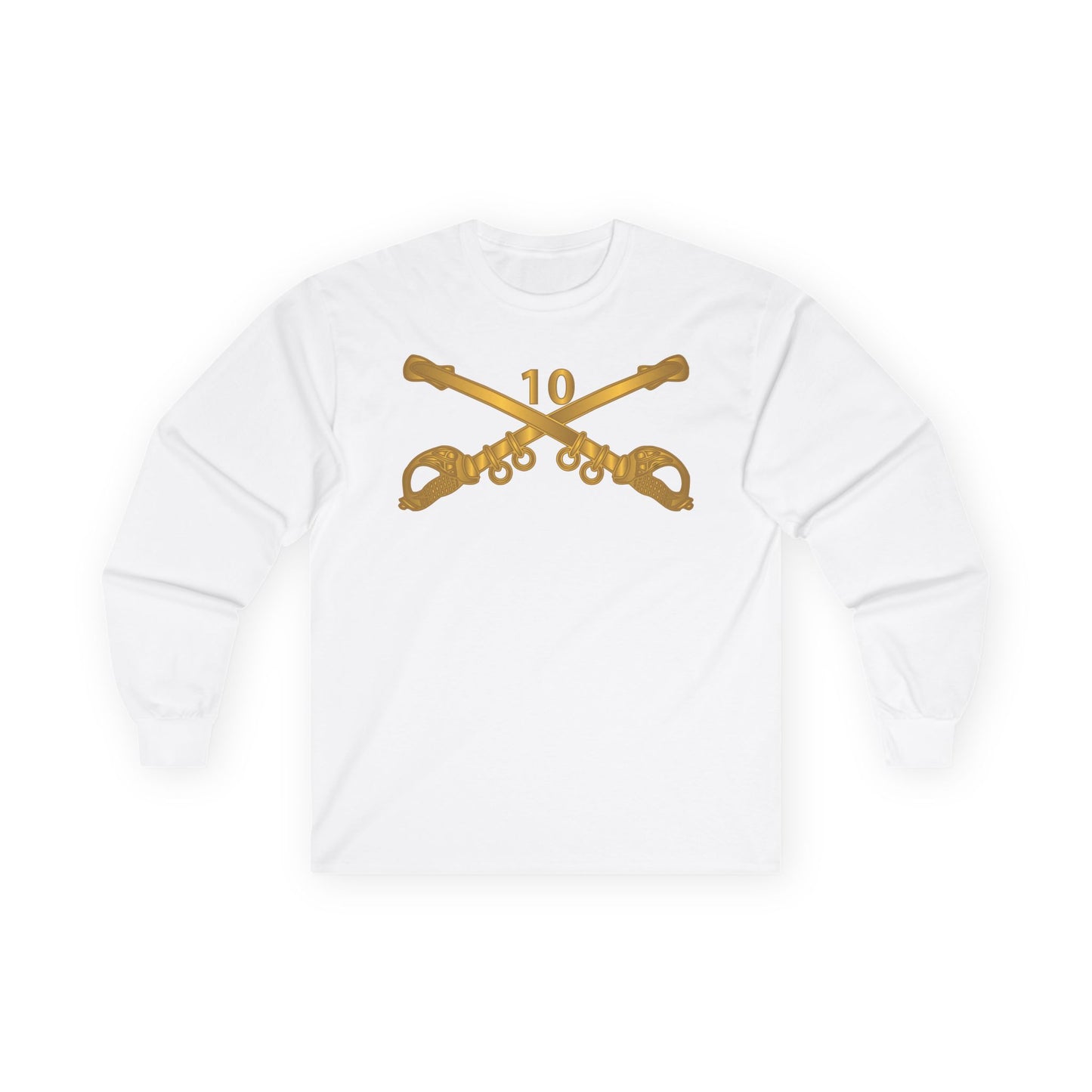 Long Sleeve Tee - Army - 10th Cavalry Branch wo Txt