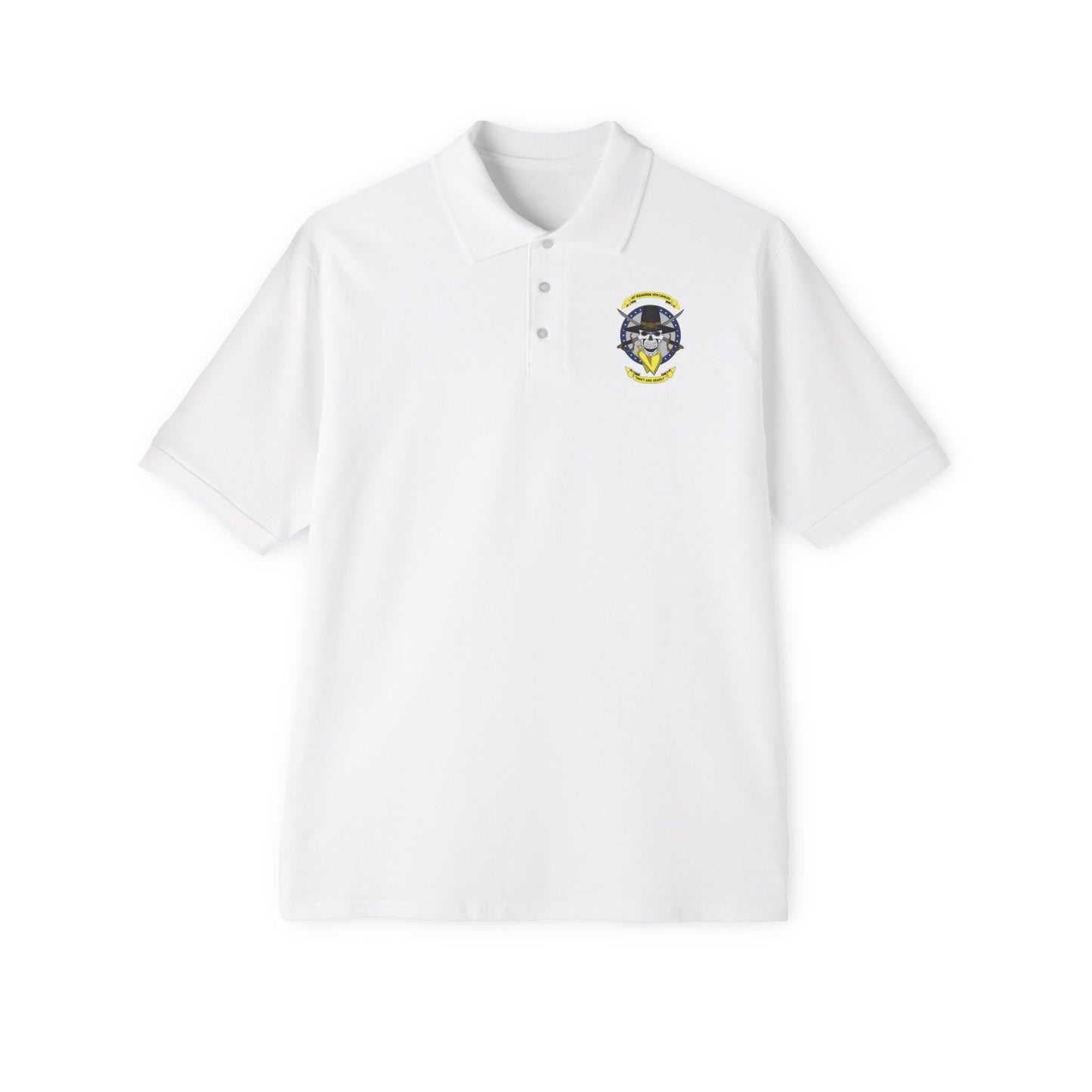 Men's Casual Piqué Polo - 1st Squadron, 18th Cavalry X 300