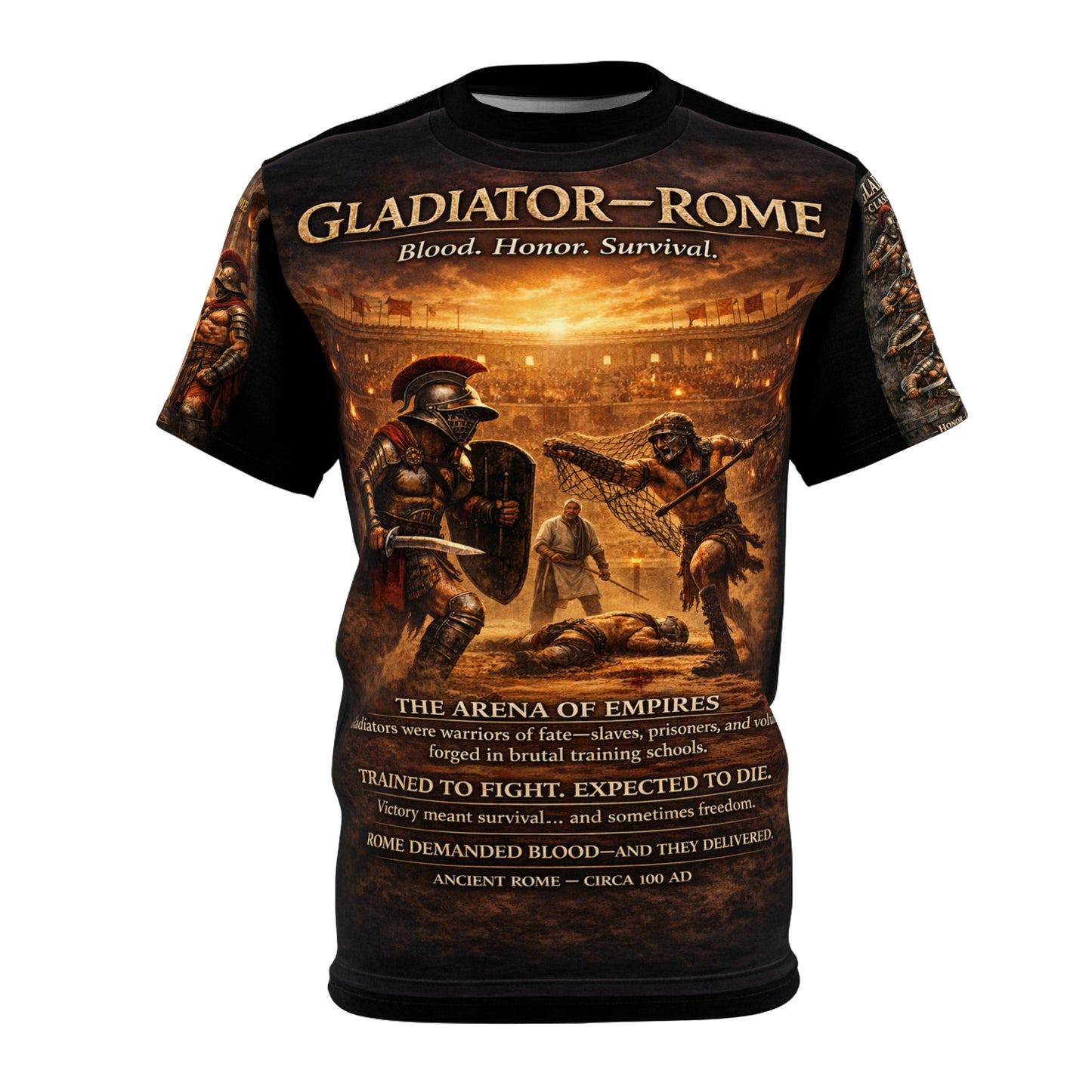 Gladiators "Blood in the Sand" Tribute Tee — The Will of Rome