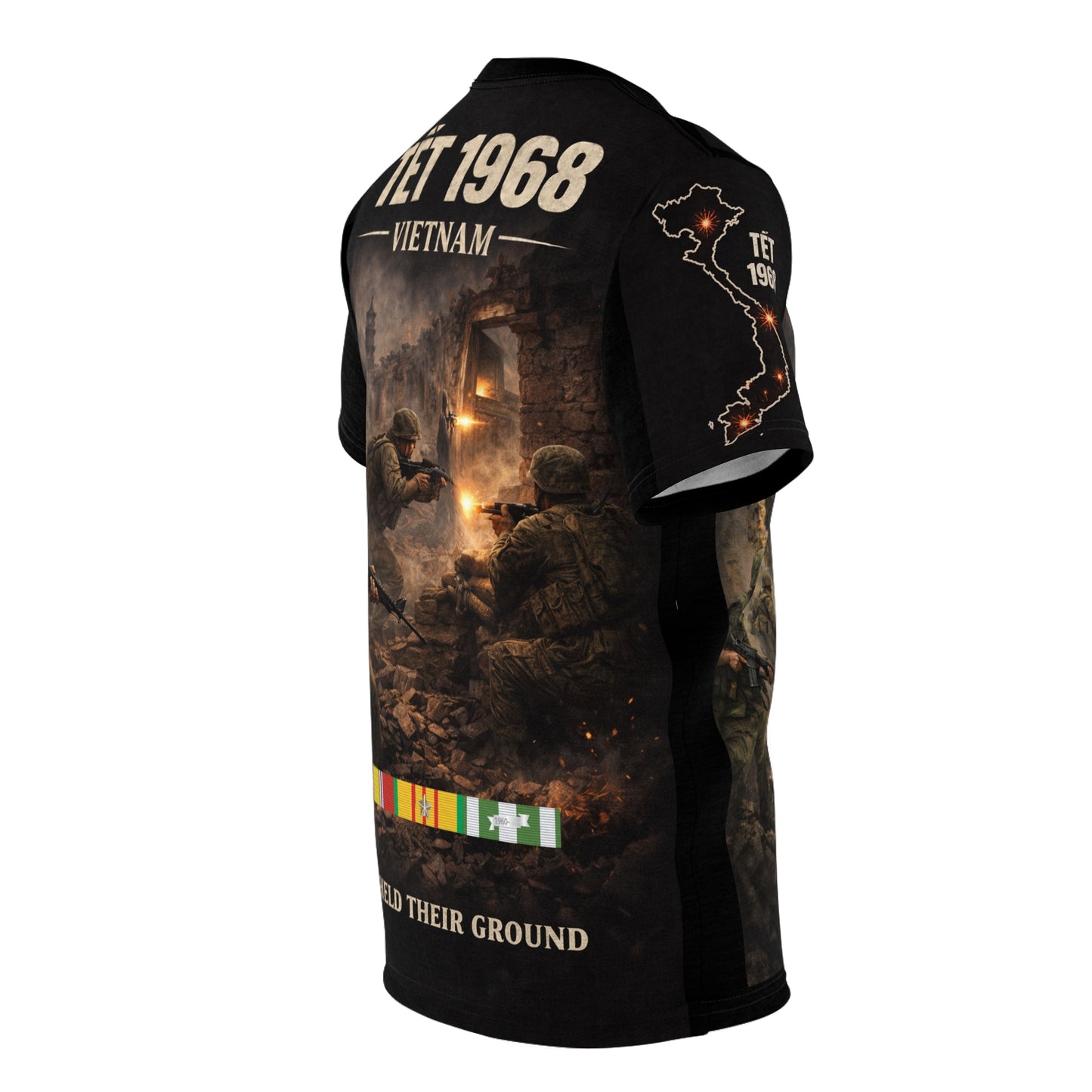 Tet 1968 Vietnam War Veterans' Tribute Tee | All Over Print