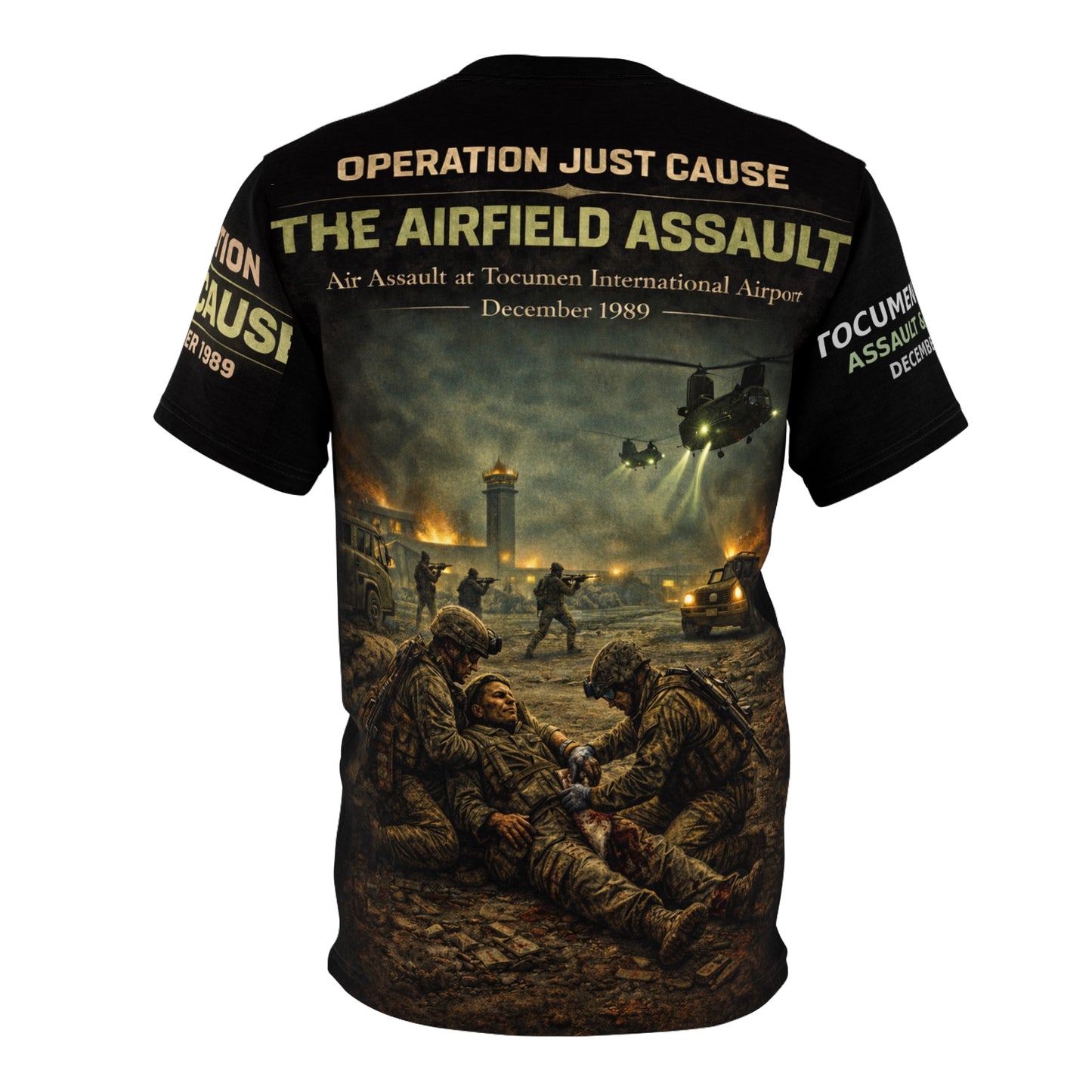 Operation Just Cause Veterans Tribute Tee — "Air Field Assault: The Taking of Tocumen"