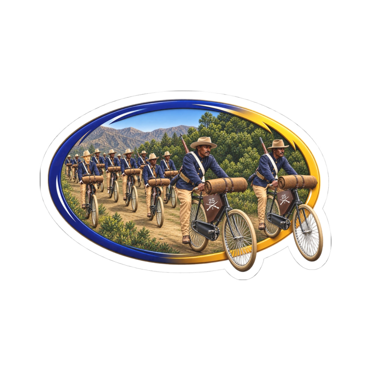 Kiss-Cut Stickers - CIrcle Riders - 3D - Enhanced