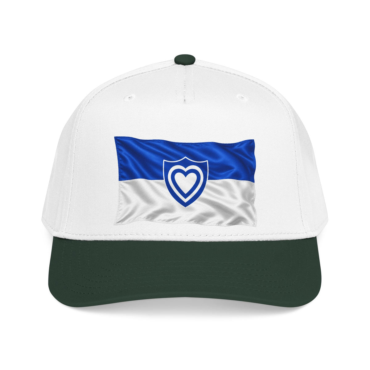 Mid Profile Baseball Cap - Army - XXIV Corps Flag - Waving - without Text - 3D - Transparent