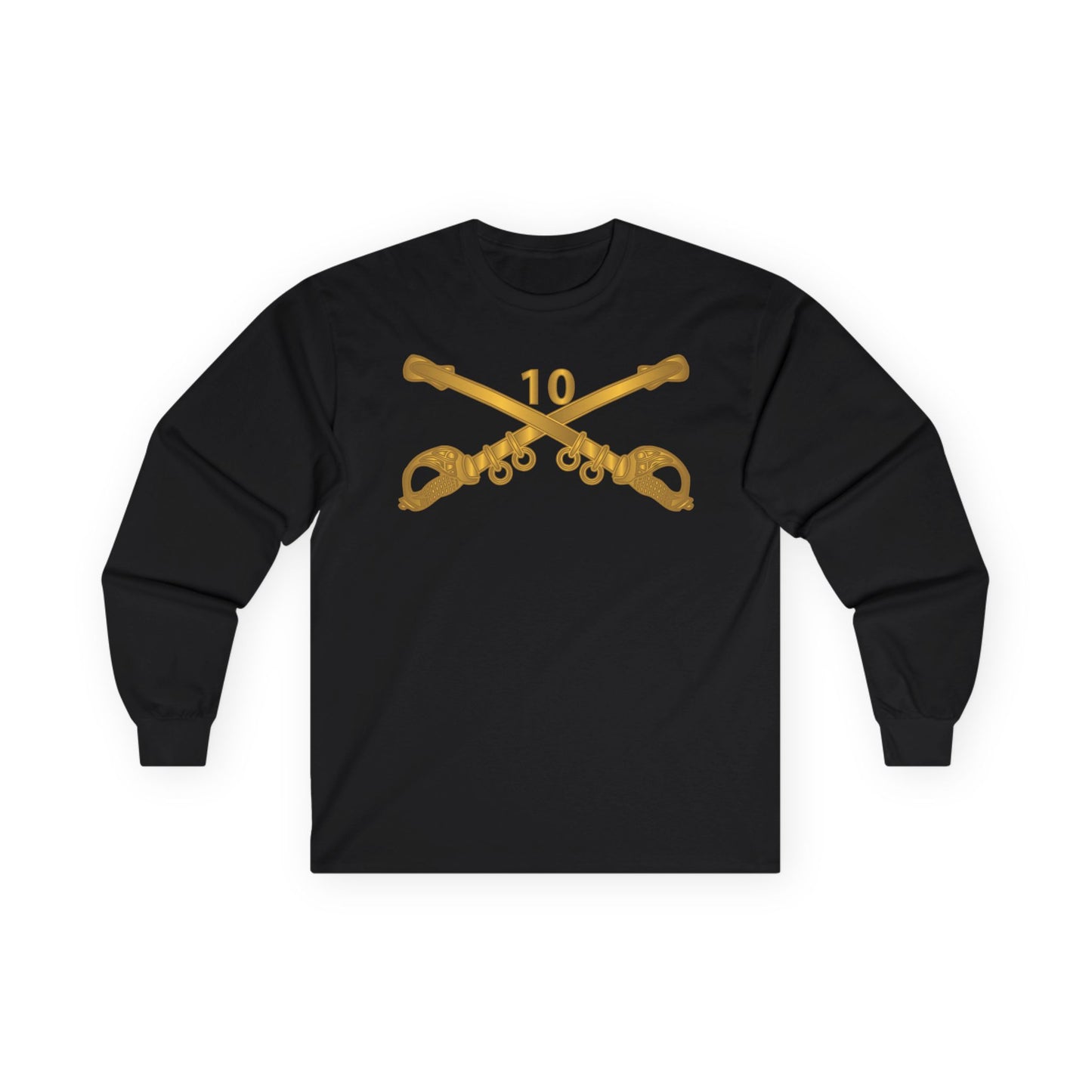 Long Sleeve Tee - Army - 10th Cavalry Branch wo Txt