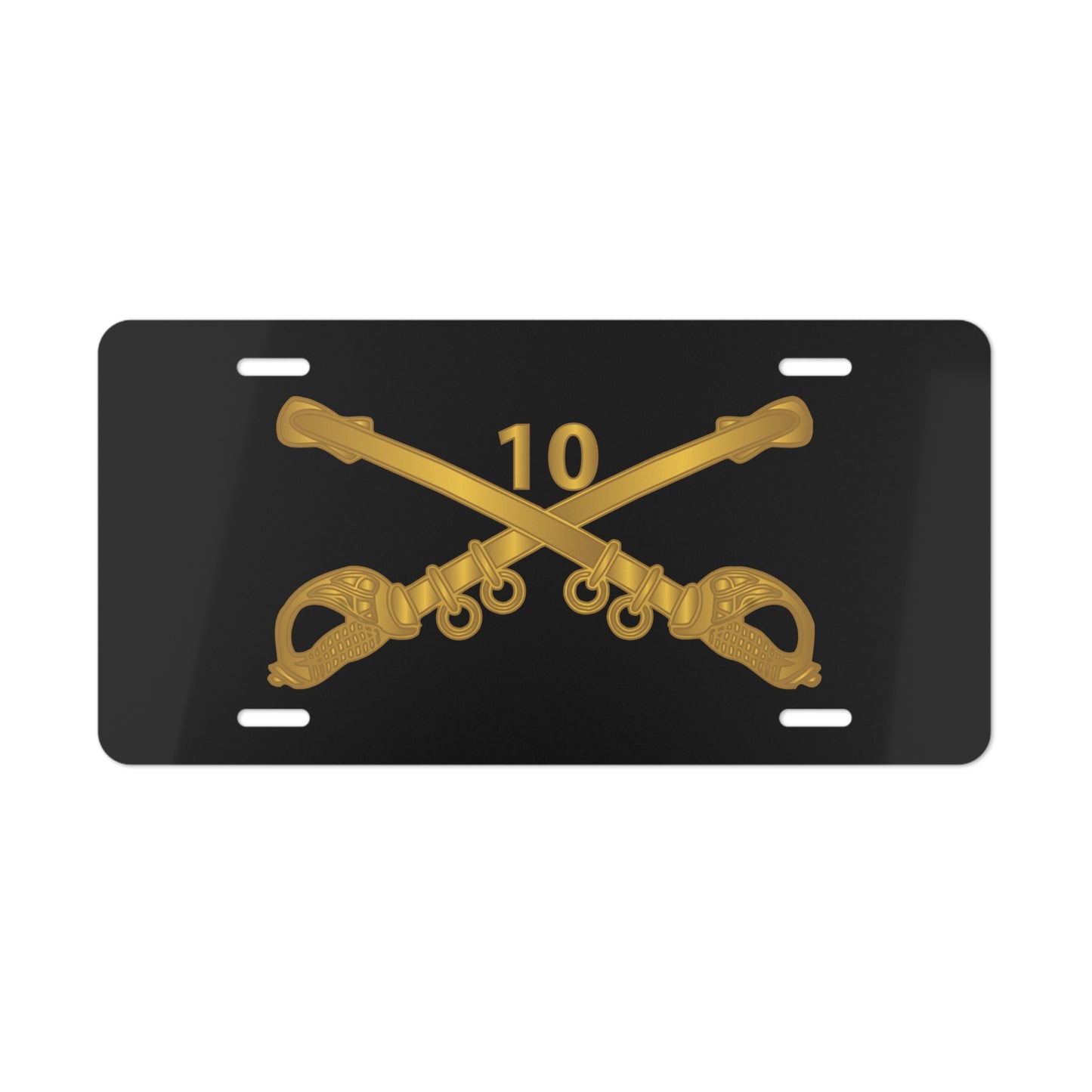 License Plate - Army - 10th Cavalry Branch wo Txt