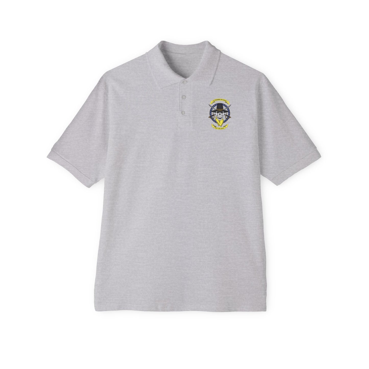 Men's Casual Piqué Polo - 1st Squadron, 18th Cavalry X 300