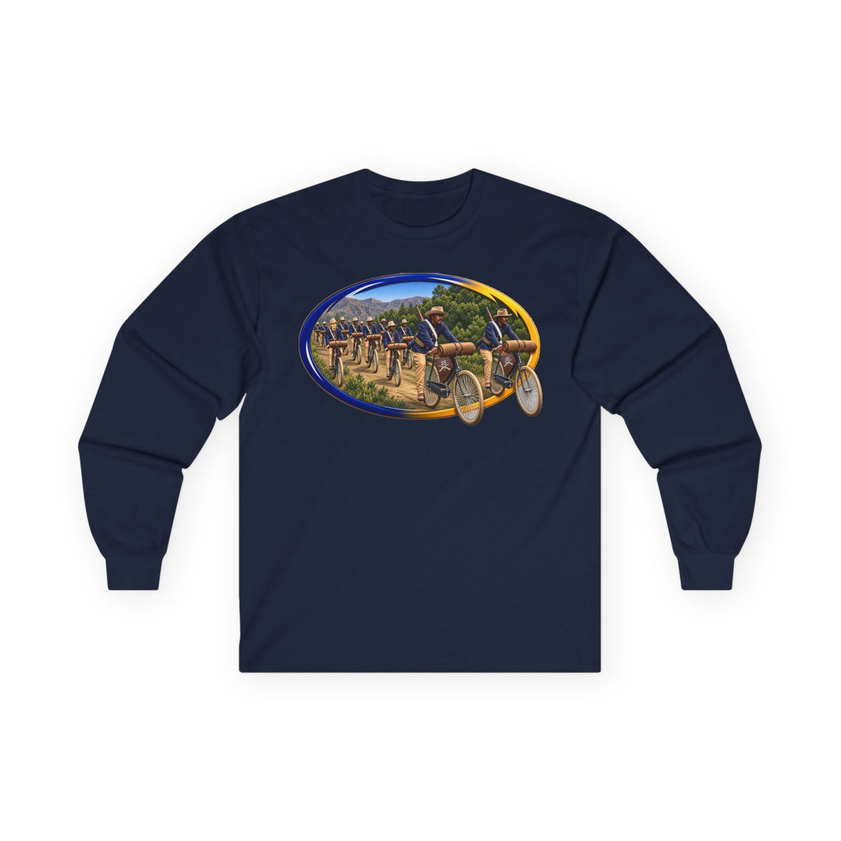 Unisex Ultra Cotton Long Sleeve Tee - CIrcle Riders - 3D - Enhanced