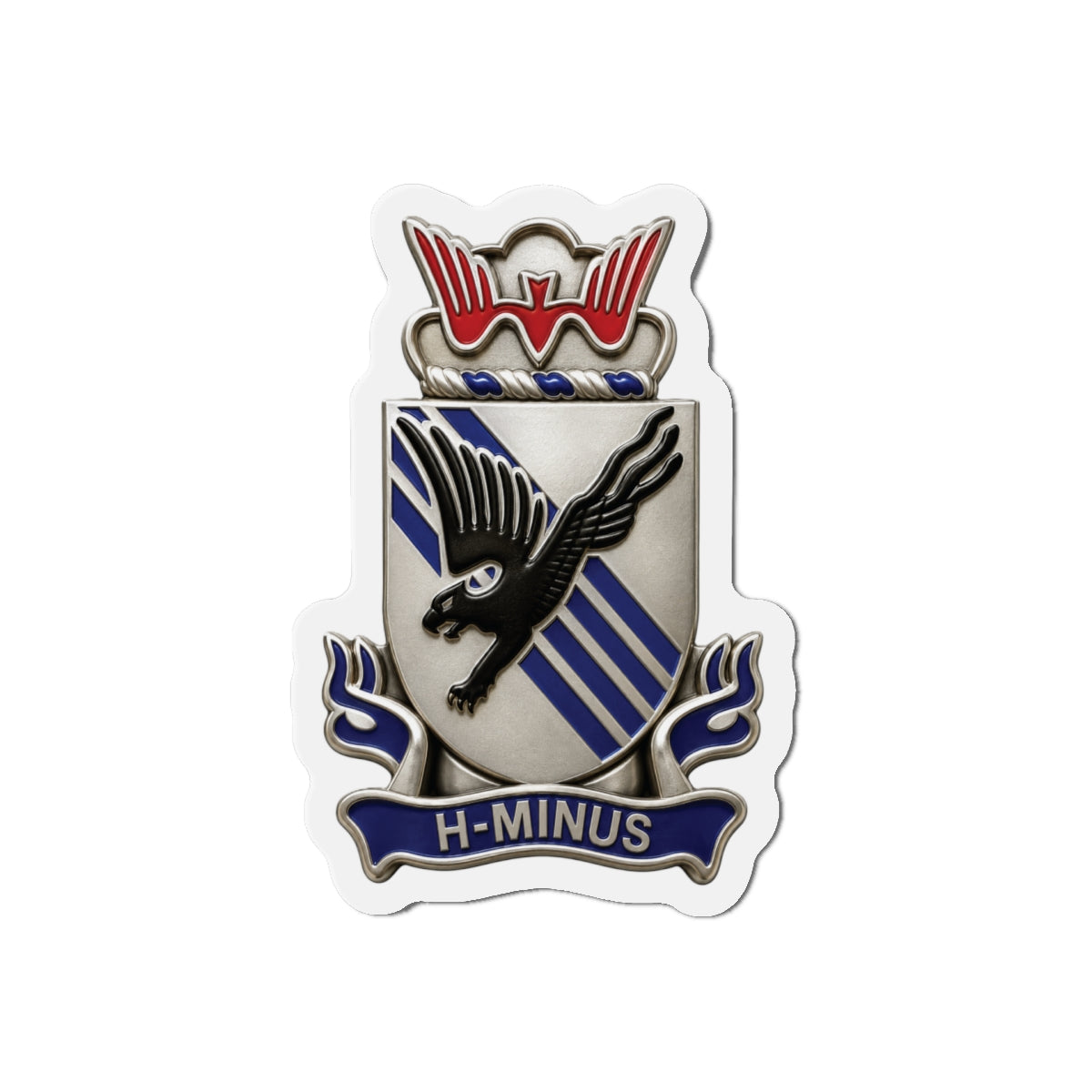 Die-Cut Magnets — Army - 505th Parachute Infantry Regiment (PIR) - DUI - 3D - Enhanced