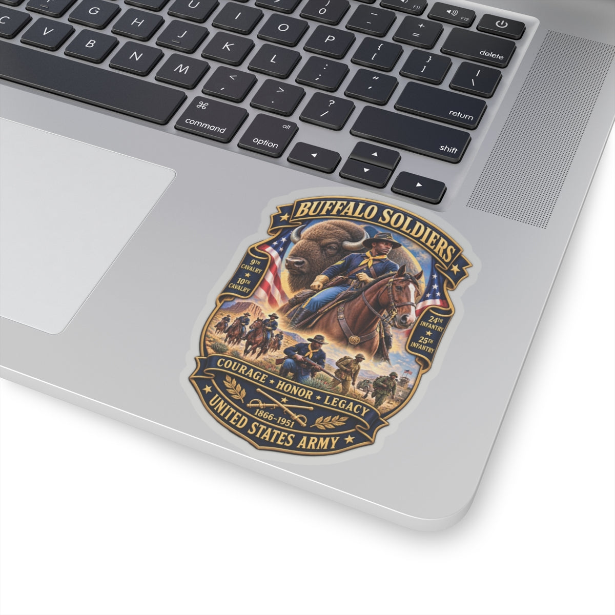 Kiss-Cut Stickers - Overall Buffalo Soldiers Tribute - 3D - Enhanced