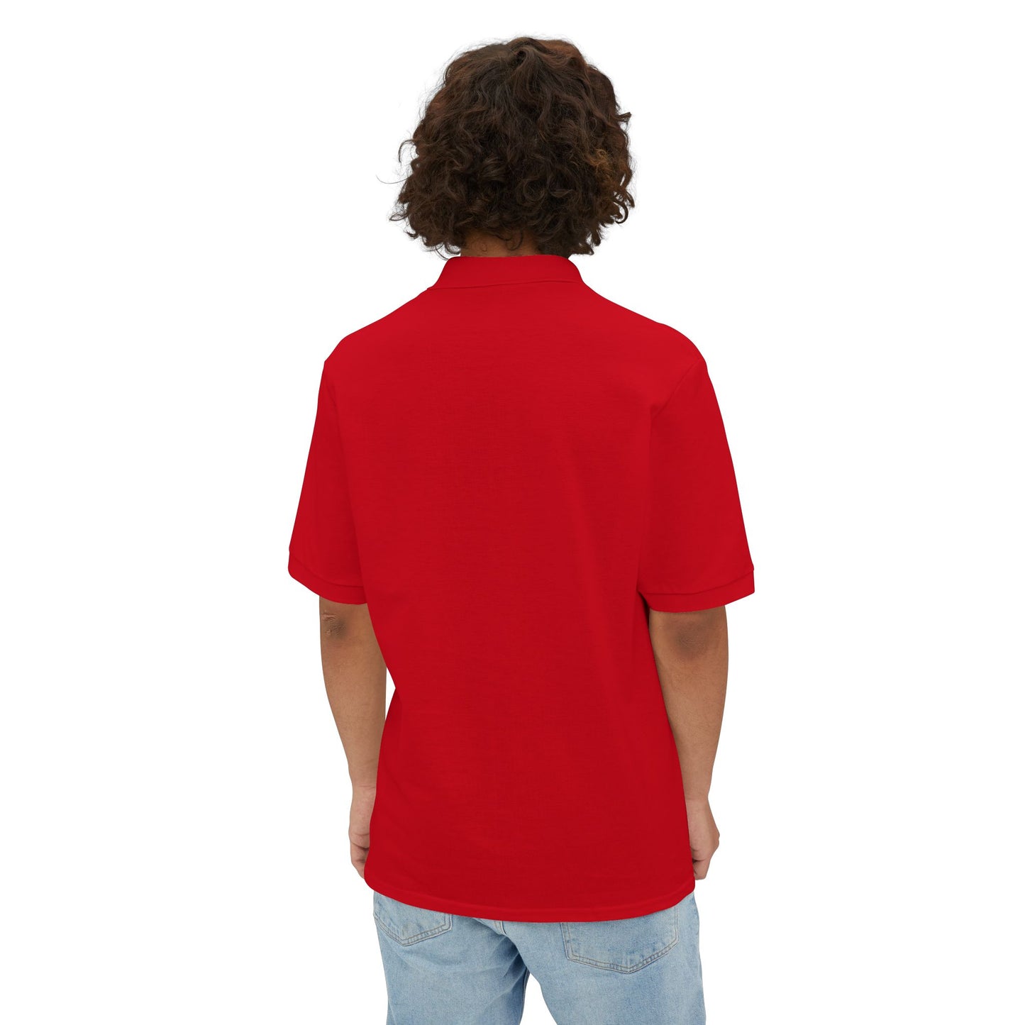 Men's Casual Piqué Polo - Vietnam Helicopter - Front Left Chest