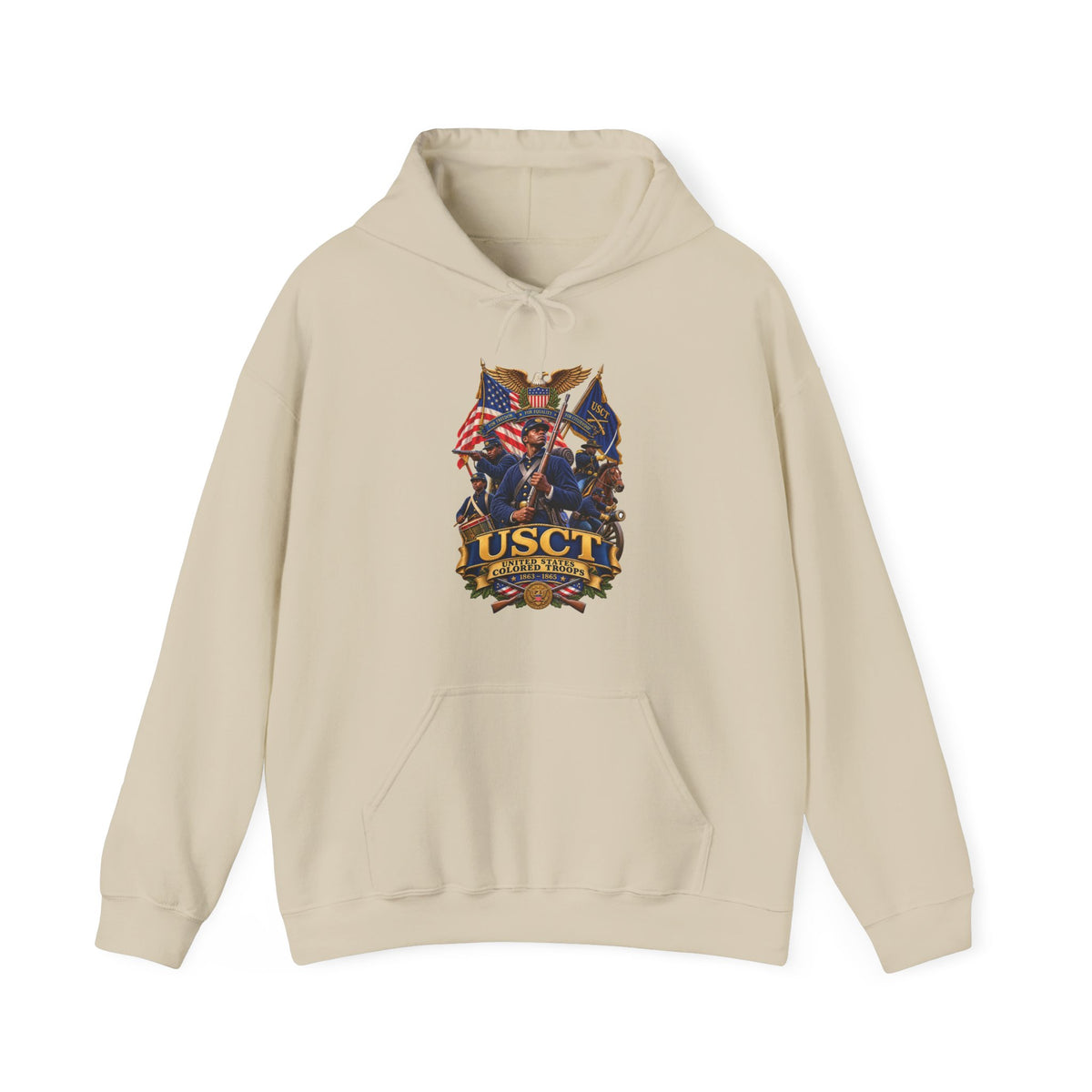 Hoodie — United States Colored Troops (USCT) - Civil War - 3D - Enhanced