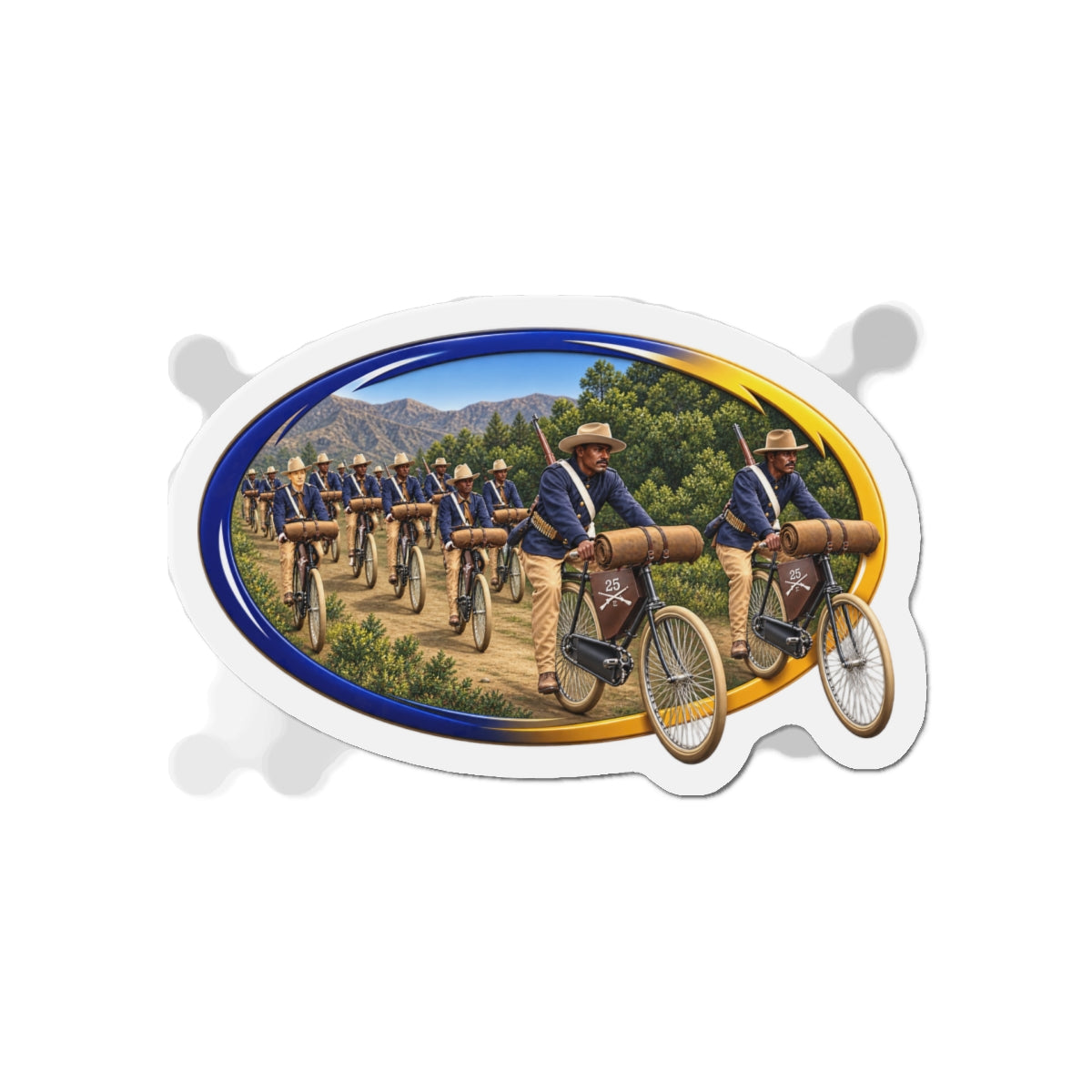 Die-Cut Magnets — CIrcle Riders - 3D - Enhanced