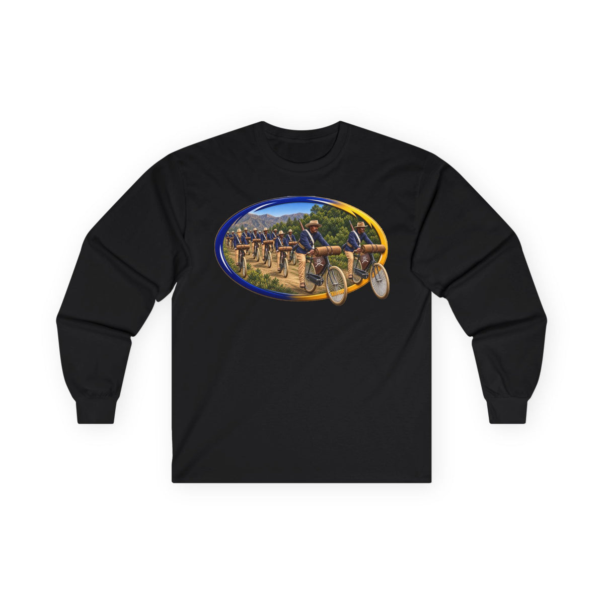 Unisex Ultra Cotton Long Sleeve Tee - CIrcle Riders - 3D - Enhanced