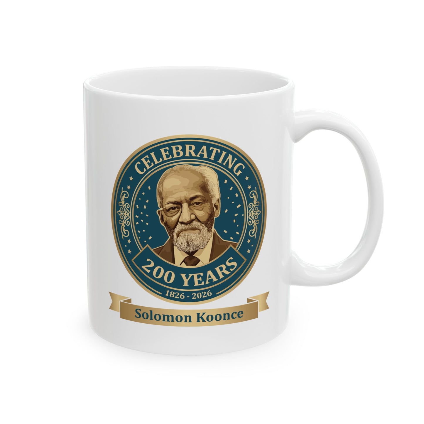White Ceramic Mug — Solomon Koonce (11oz/15oz)