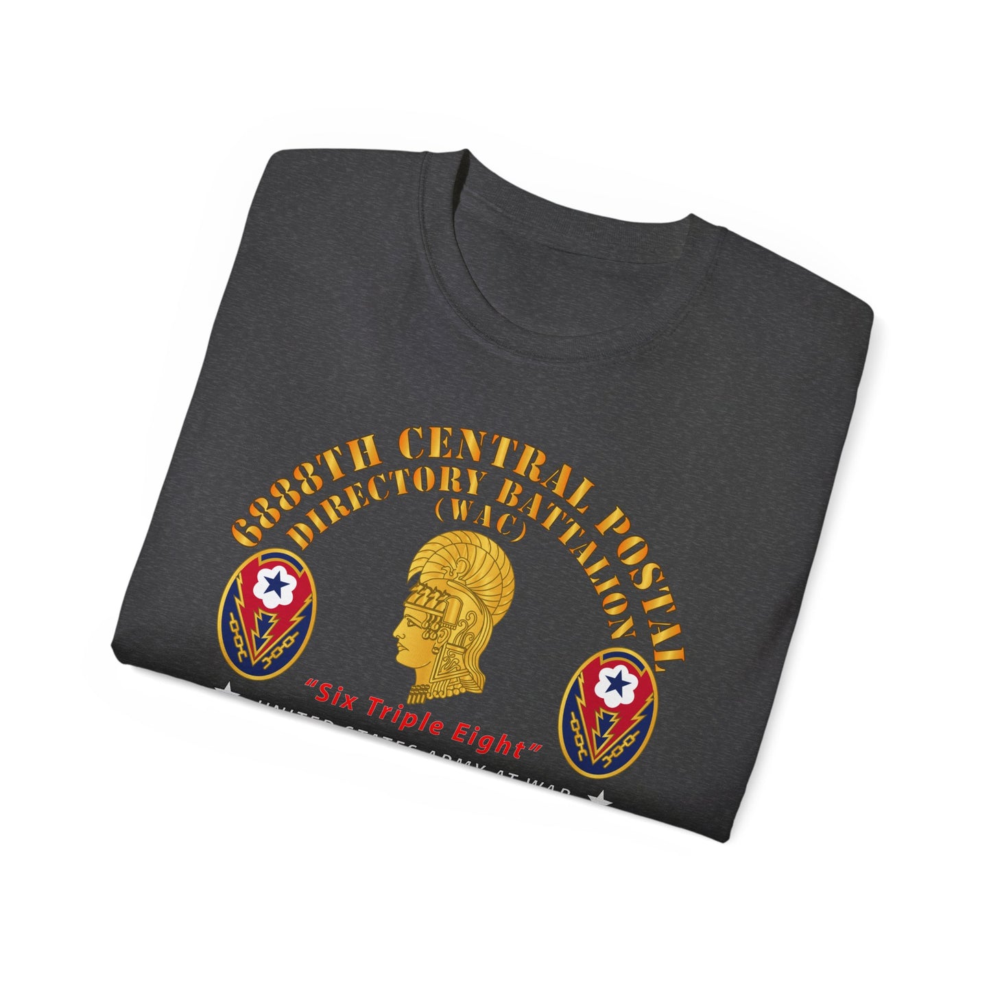Unisex Ultra Cotton Tee - Army - 6888th Central Postal Directory Battalion - World War II Service Medals