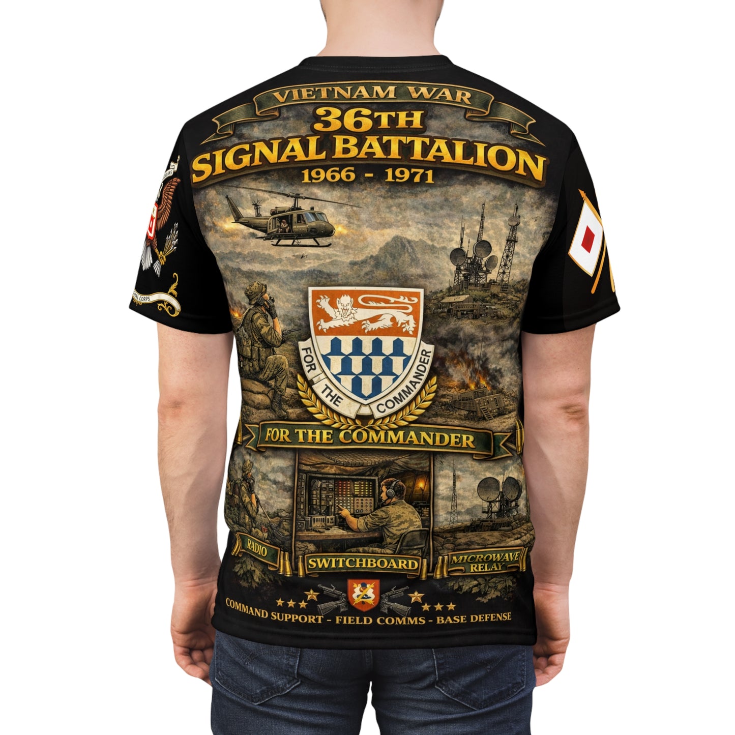 36th Signal Battalion Vietnam Service Tribute Tee | All-Over Print