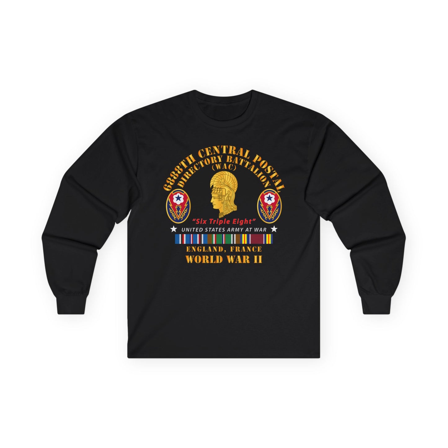 Long Sleeve Tee - Army - 6888th Central Postal Directory Battalion - WWII w EU SVC