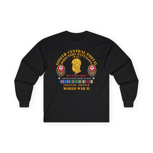 Long Sleeve Tee - Army - 6888th Central Postal Directory Battalion - WWII w EU SVC