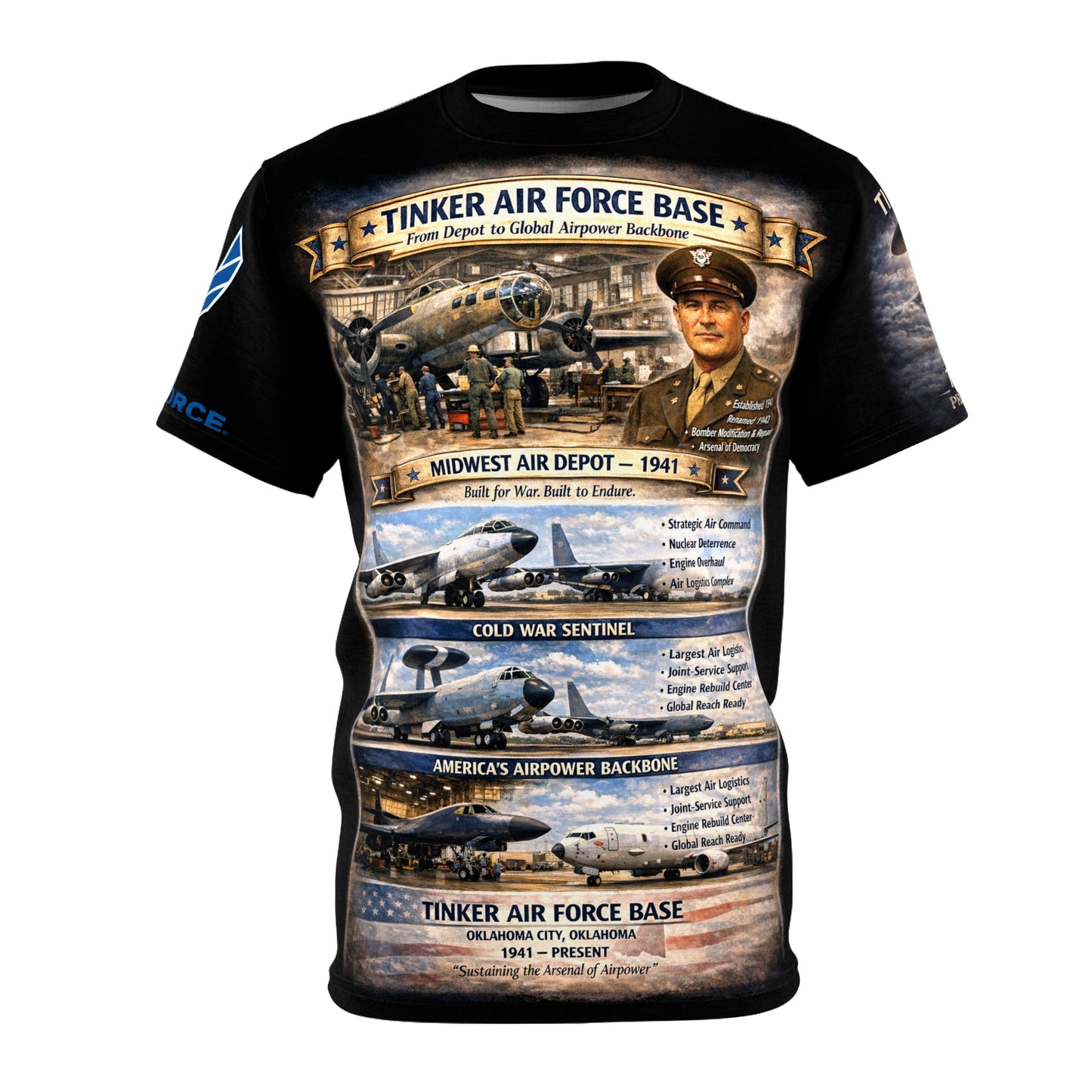 Tinker Air Force Base Tribute Tee — 1941 to Present