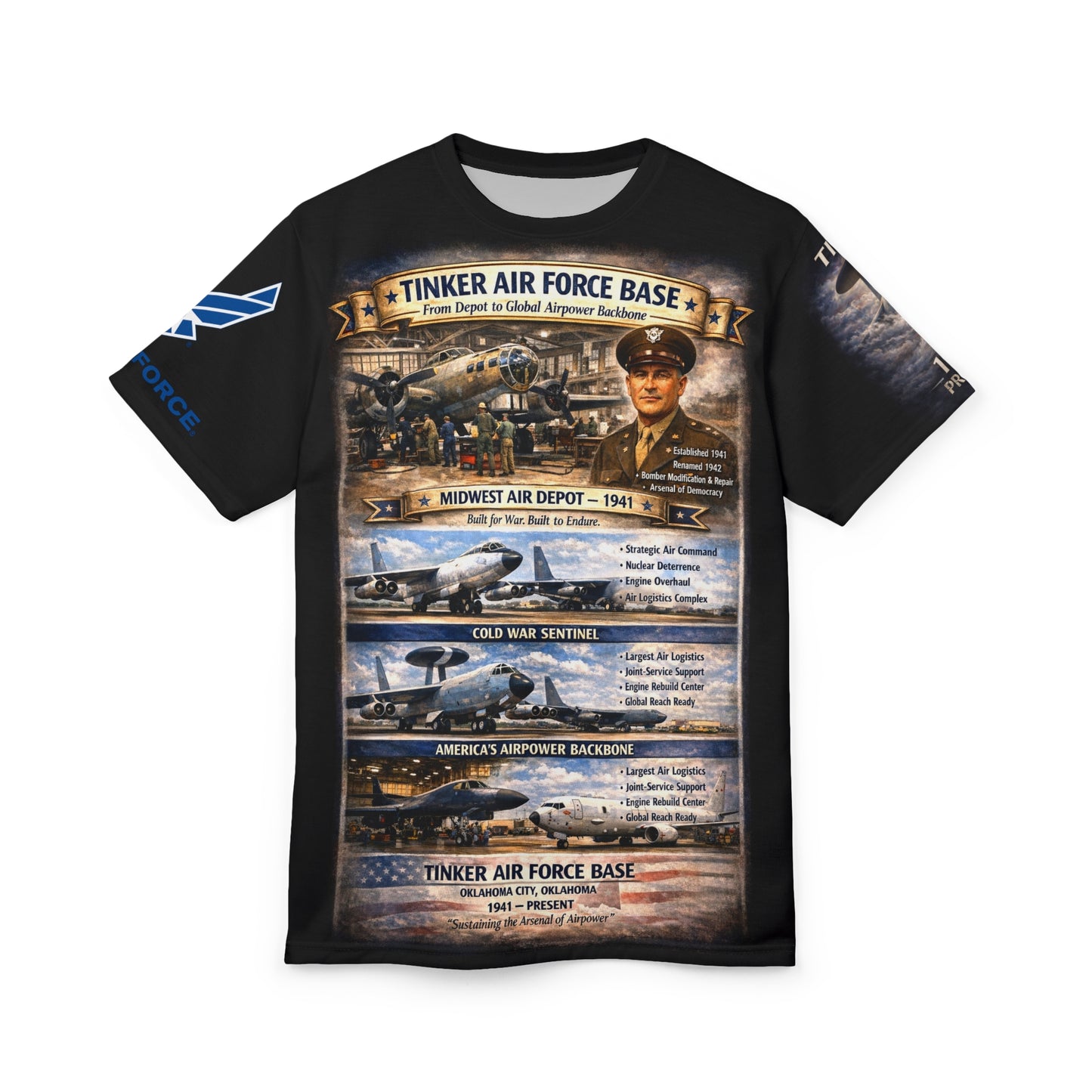 Tinker Air Force Base Tribute Tee — 1941 to Present