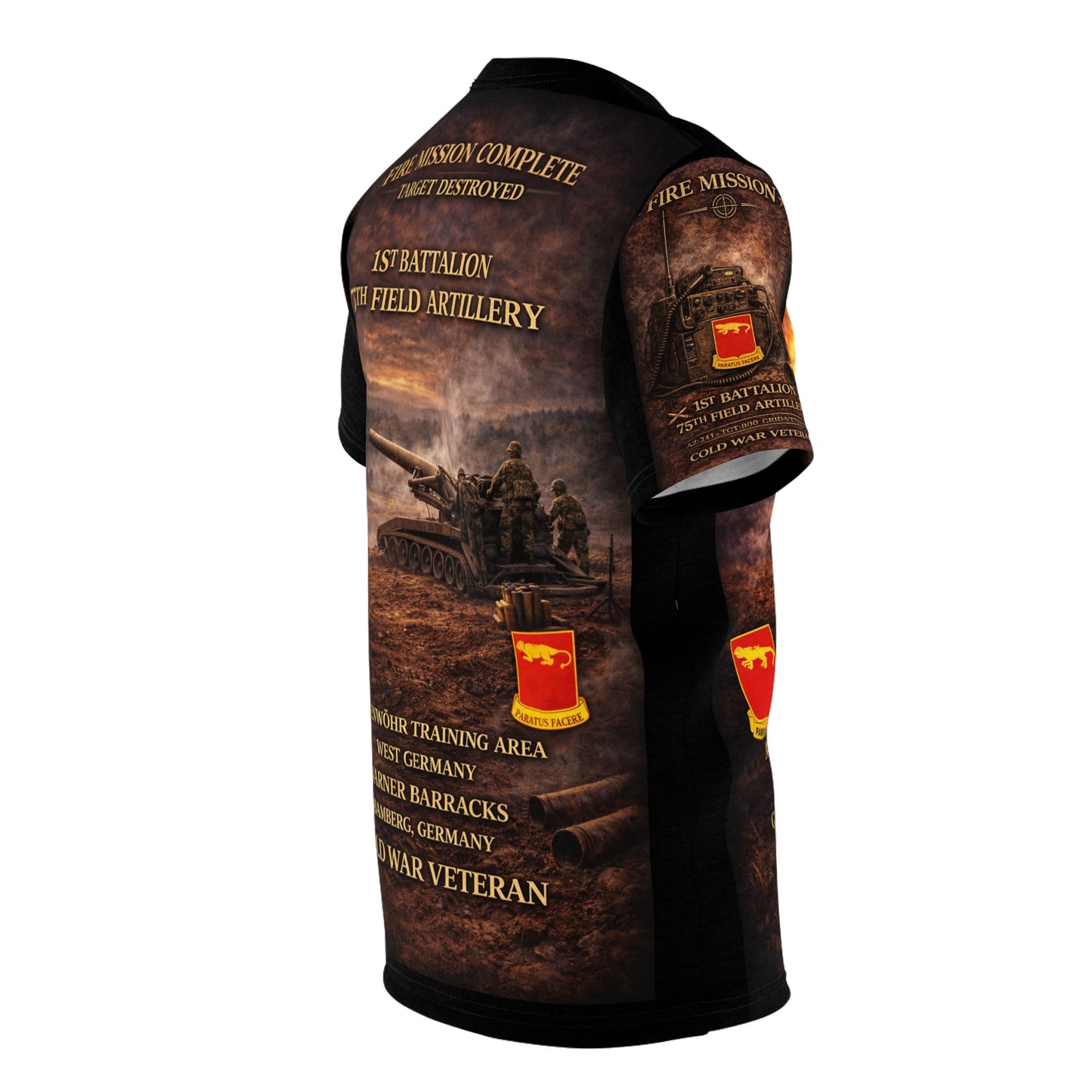 1st Battalion 75th Field Artillery Tribute Tee — M110 8-Inch Cold War Veteran