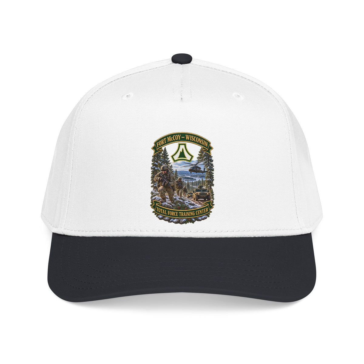 Mid Profile Baseball Cap - Fort McCoy, Wisconsin - DUI - Total Force Training Center - 3D - Enhanced