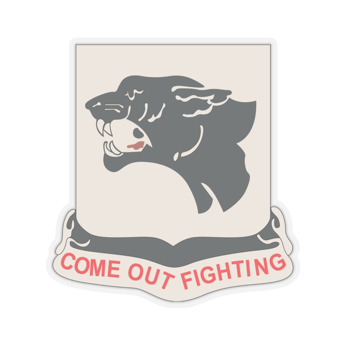 Kiss-Cut Sticker - Army - 761st Tank Battalion - Black Panthers wo Txt