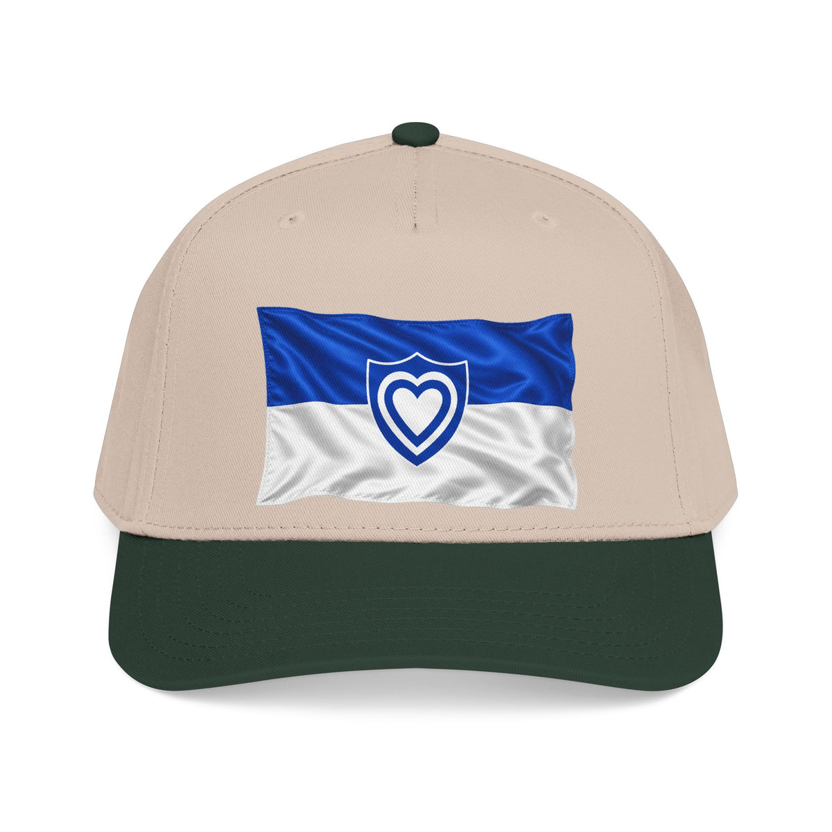 Mid Profile Baseball Cap - Army - XXIV Corps Flag - Waving - without Text - 3D - Transparent