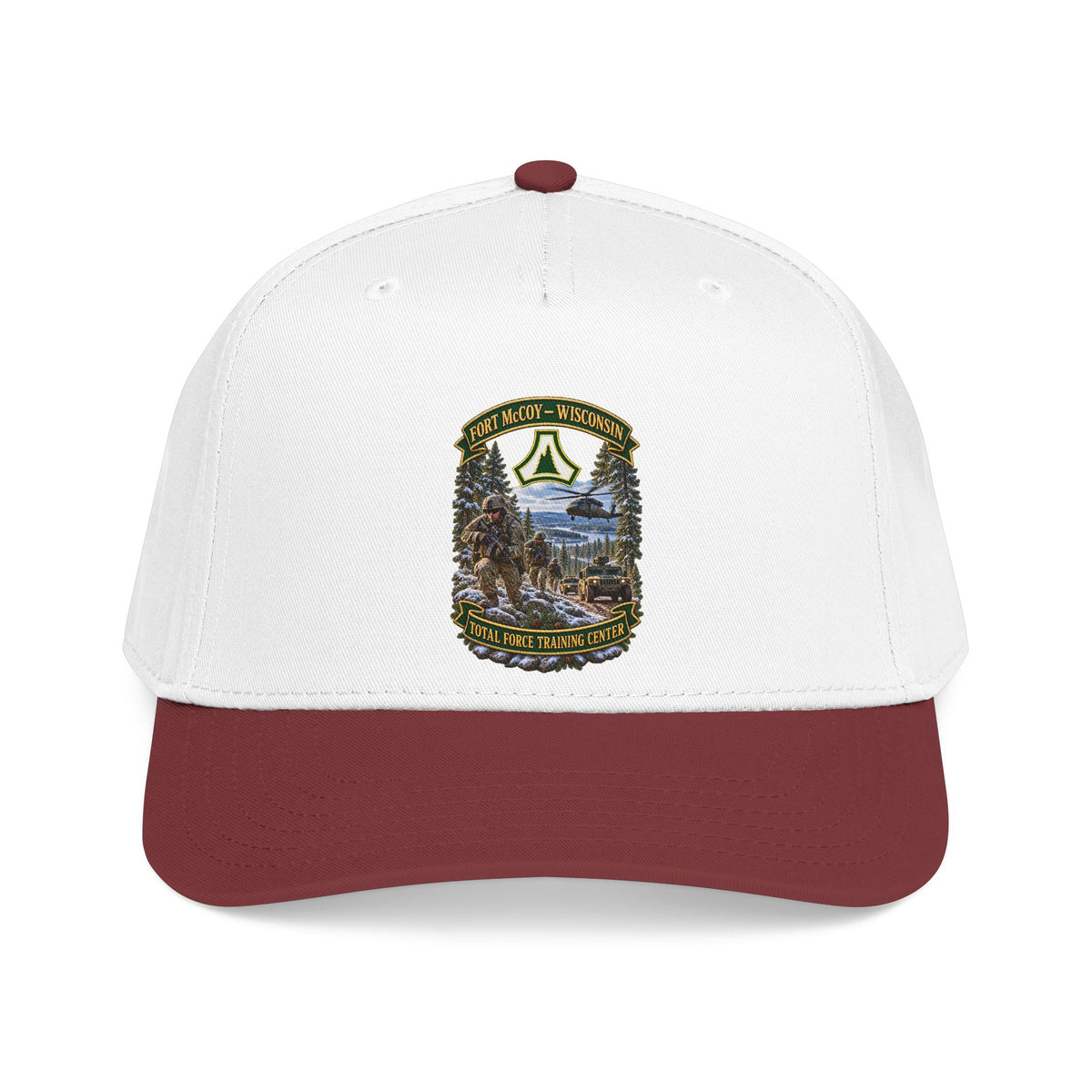 Mid Profile Baseball Cap - Fort McCoy, Wisconsin - DUI - Total Force Training Center - 3D - Enhanced