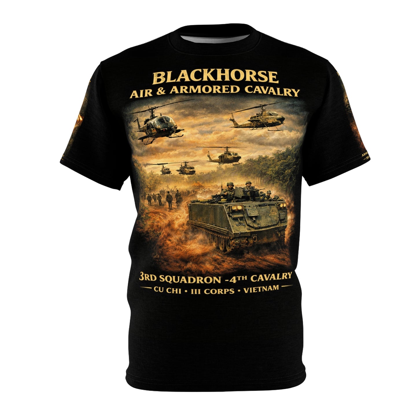 3rd Squadron, 4th Cavalry Tribute Tee — 25th Infantry Division (Cu Chi Base Camp, Vietnam)