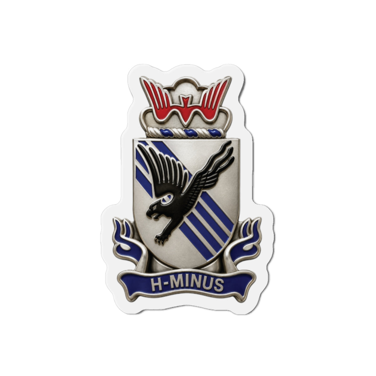 Die-Cut Magnets — Army - 505th Parachute Infantry Regiment (PIR) - DUI - 3D - Enhanced