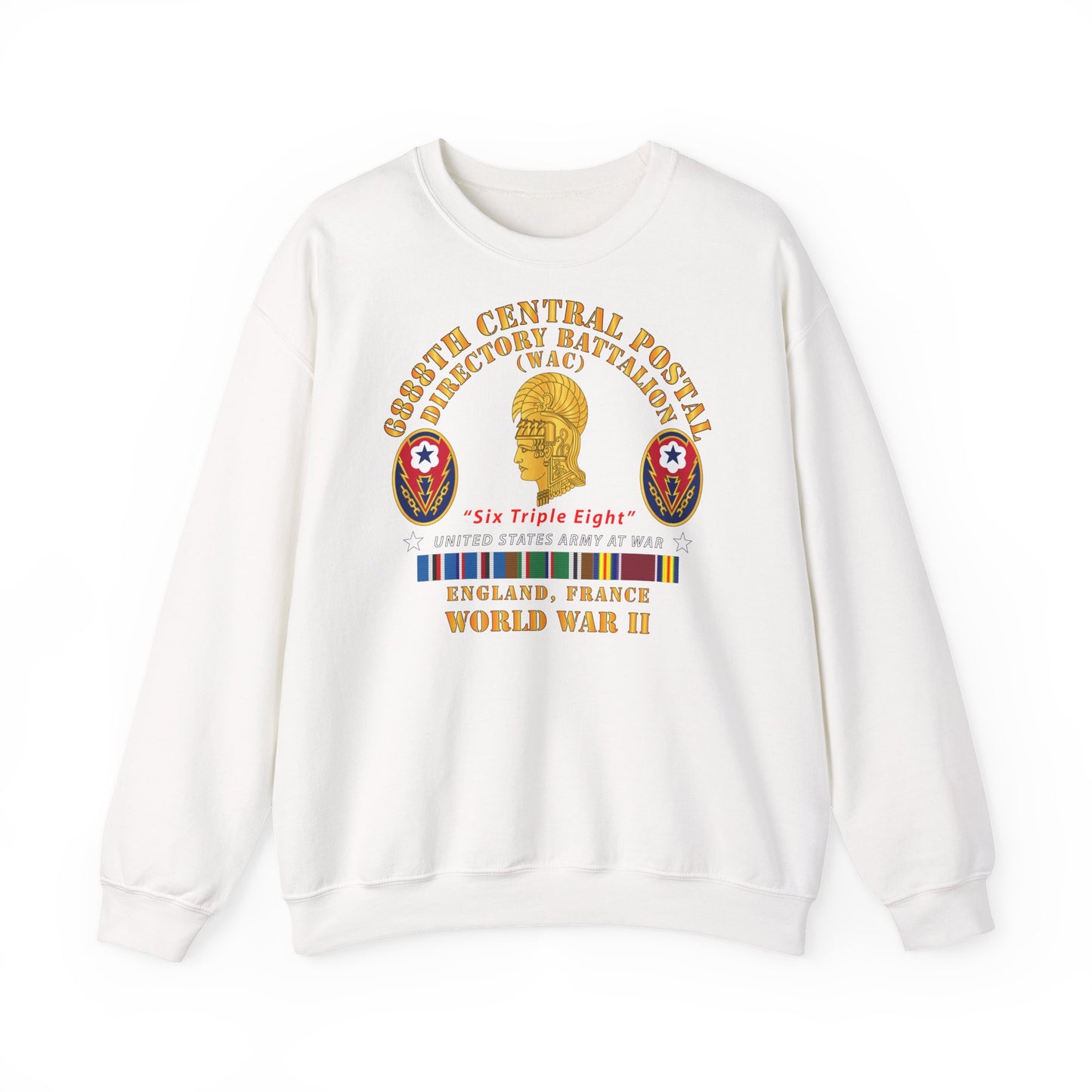 Crewneck Sweatshirt - Army - 6888th Central Postal Directory Battalion - WWII w EU SVC