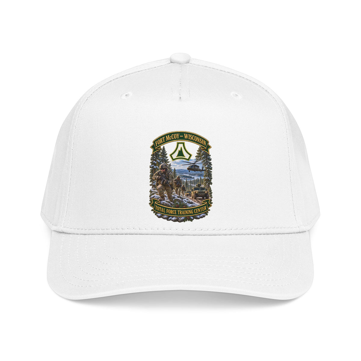 Mid Profile Baseball Cap - Fort McCoy, Wisconsin - DUI - Total Force Training Center - 3D - Enhanced