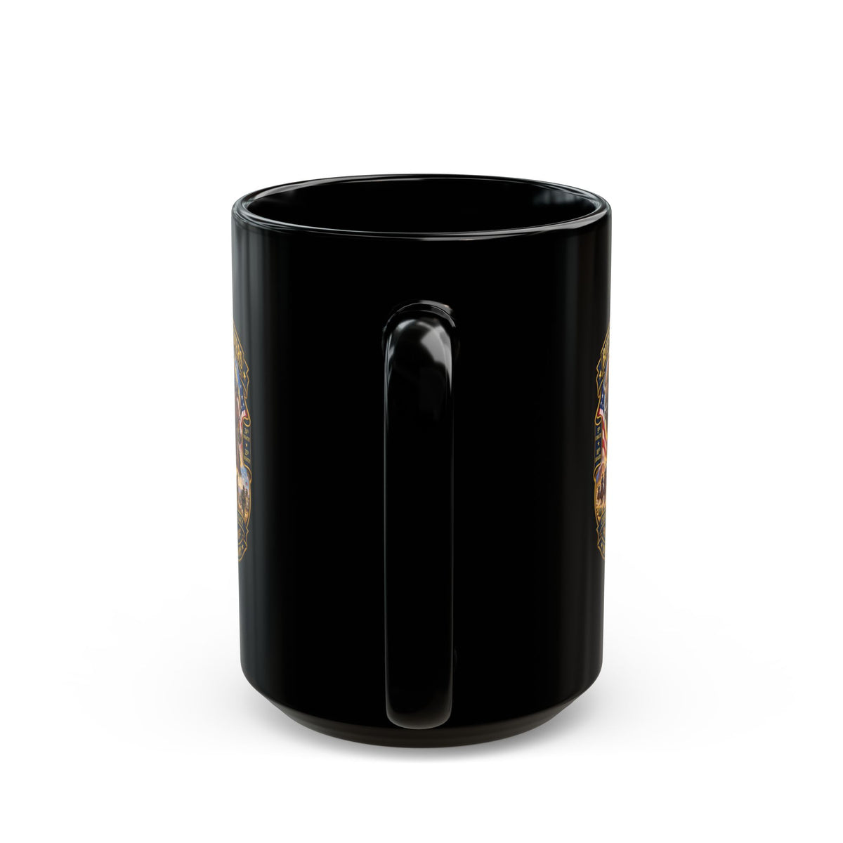 Black Mug  (15oz) - Overall Buffalo Soldiers Tribute - 3D - Enhanced