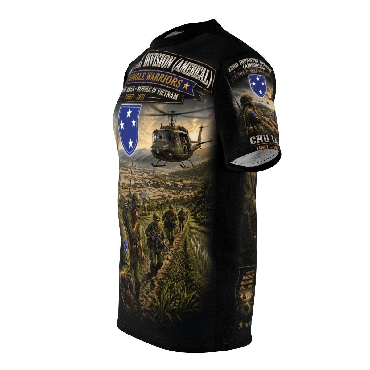 23rd Infantry Division (Americal) Vietnam - Tribute Tee — Jungle Warriors - ChuLai Basecamp