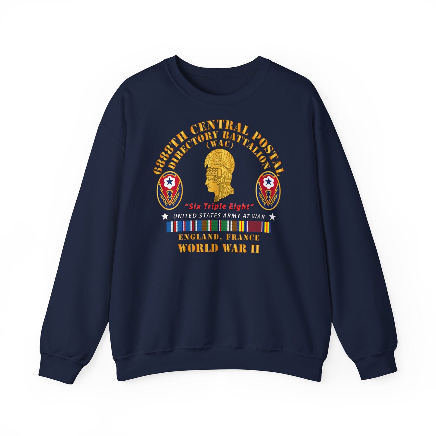 Crewneck Sweatshirt - Army - 6888th Central Postal Directory Battalion - WWII w EU SVC